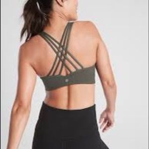 Olive Green Althleta Sports Bra